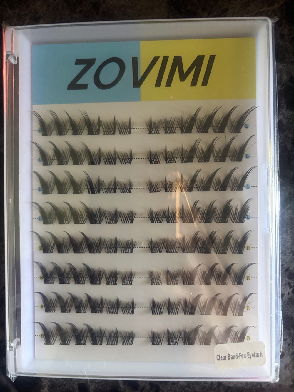 Black Individual Cluster Eyelash Extensions - Natural Flare